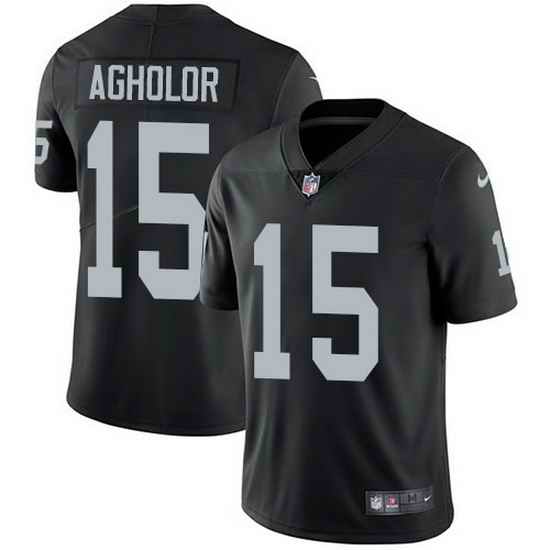 Nike Raiders 15 Nelson Agholor Black Team Color Men Stitched NFL Vapor Untouchable Limited Jersey